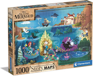 Disney Maps: 1000pc Little Mermaid