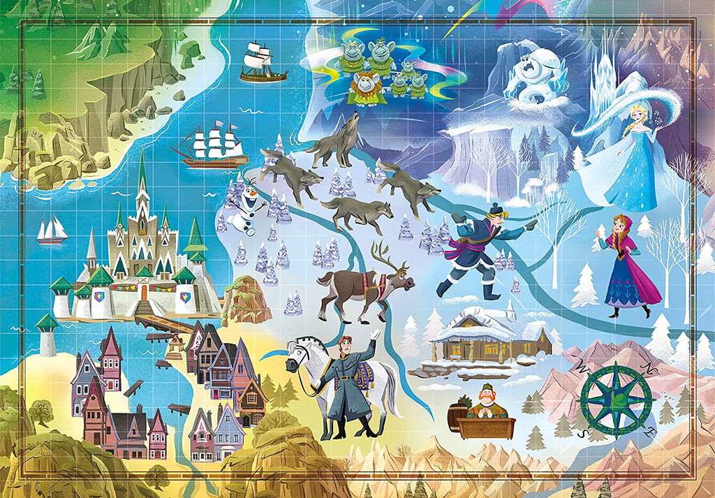 Disney Maps: 1000pc Frozen