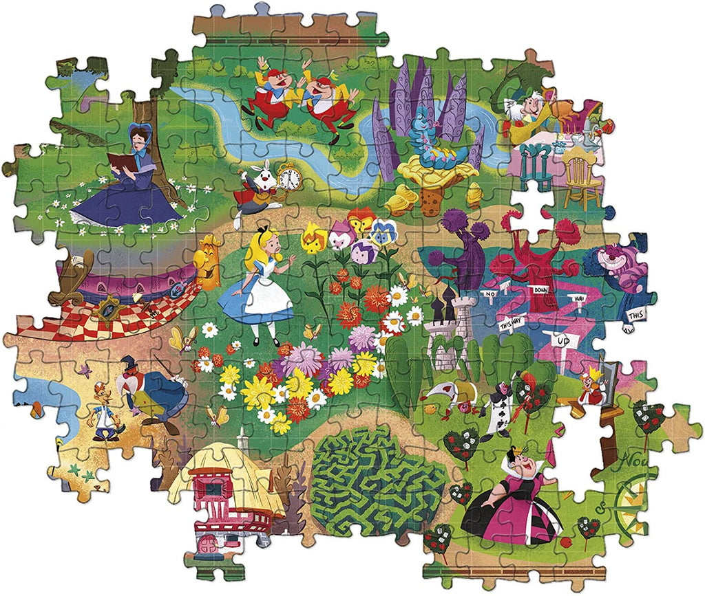 Disney Maps: 1000pc Alice in W.land