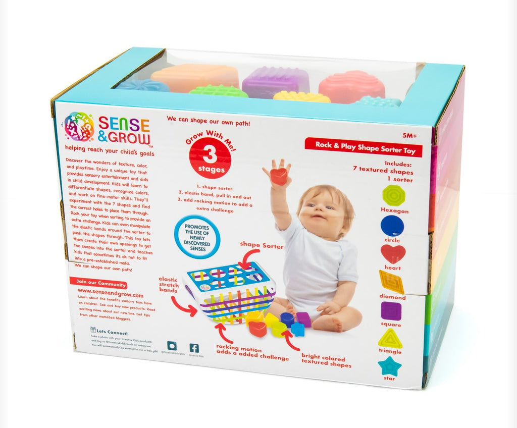 Sense & Grow - Rock & Play Shape Sorter Toy