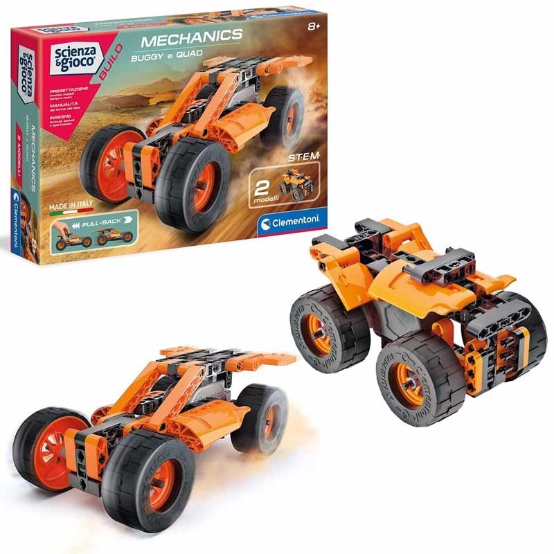 Science & Play: BUILD Mechanics Laboratory: Buggy & Quad Pull Back