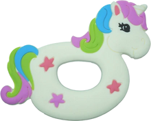Load image into Gallery viewer, UNICORN TEETHER  FOOD GRADE SLICONE  BPA  PVC  PHTHALATES FREE