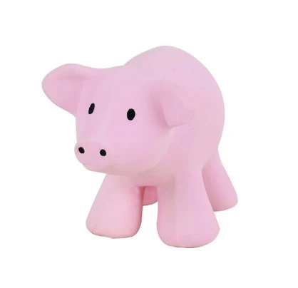 PIG - NATURAL RUBBER RATTLE & BATH TOY