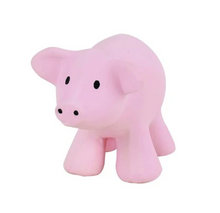 Load image into Gallery viewer, PIG - NATURAL RUBBER RATTLE &amp; BATH TOY