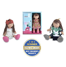 Load image into Gallery viewer, Sofia, Jointed &amp; Dressable Doll with extra clothing (Organic) Gift Boxed