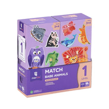 Load image into Gallery viewer, Growth Puzzle Level 1-Match Baby Animals, 1.5yrs +