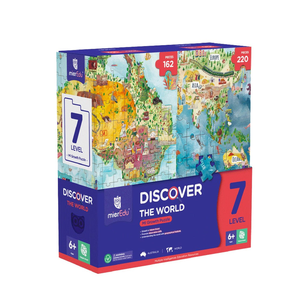 Growth Puzzle Level 7-Discover the World, 6+