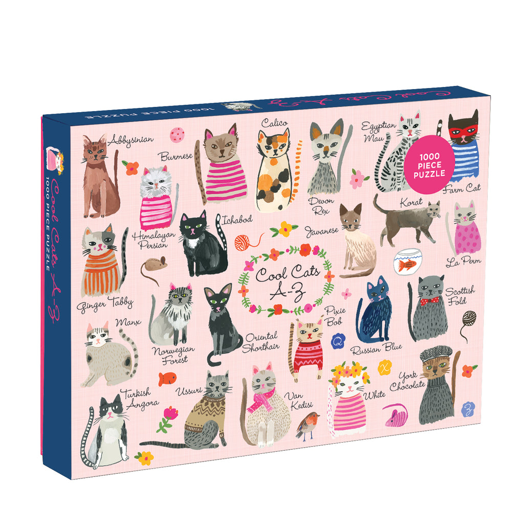 COOL CATS A-Z  1000PC FAMILY  PUZZLE