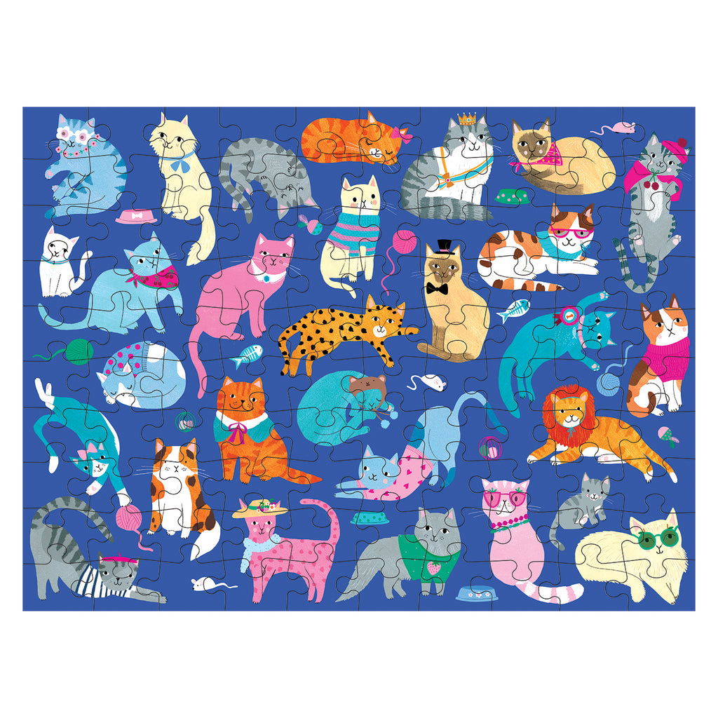 CATS AND DOGS 100PC DOUBLE-SIDED PUZZLE