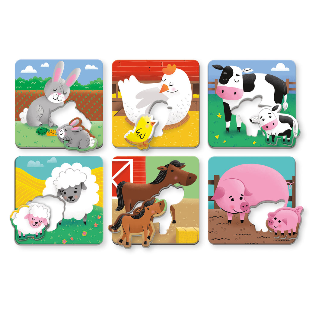 FARM BABIES, I LOVE YOU MATCH-UP PUZZLES