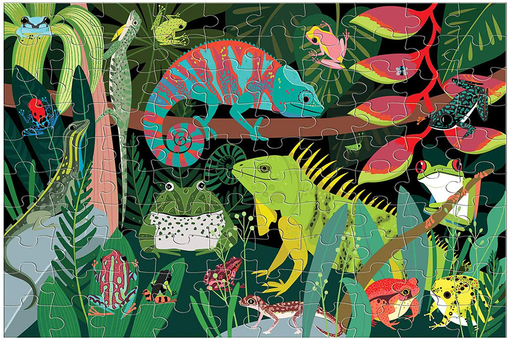 FROGS AND LIZARDS GITD PUZZLE 100PC