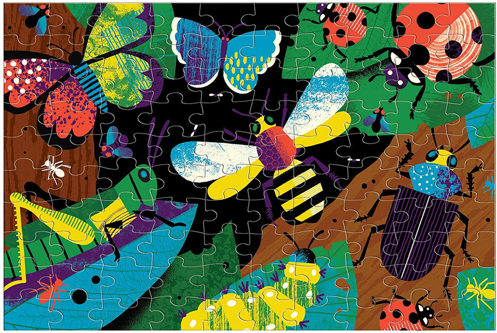 AMAZING INSECTS GITD PUZZLE 100PC