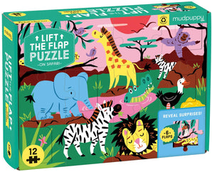 LIFT THE FLAP, ON SAFARI, 12PCS,
