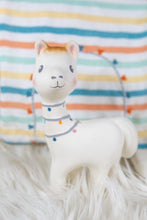 Load image into Gallery viewer, LILITH THE LLAMA - NATURAL RUBBER RATTLE TOY IN GIFT BOX 18CM