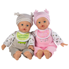 Load image into Gallery viewer, LATER-ALLIGATOR TWINS 17PC SET\N2 X 28CM DOLLS