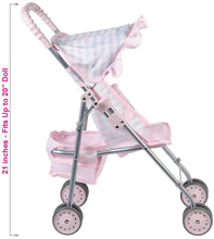 Load image into Gallery viewer, Medium Shade Umbrella Stroller (Classic Print - Pink)