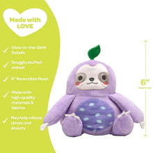 Load image into Gallery viewer, Snuggle &amp; Glow Reversable Pal Sloth-15.24cm Plush