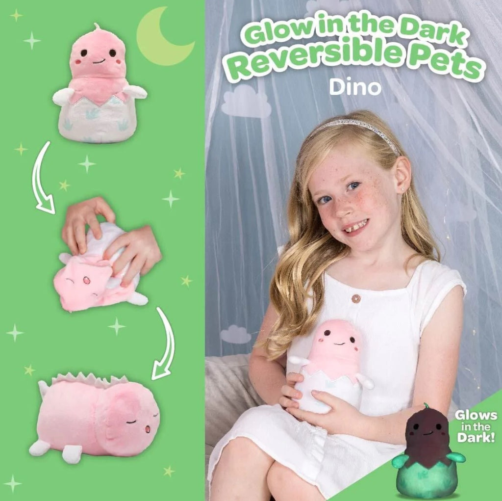 Snuggle & Glow Reversable Pal Dino-15.24cm Doll