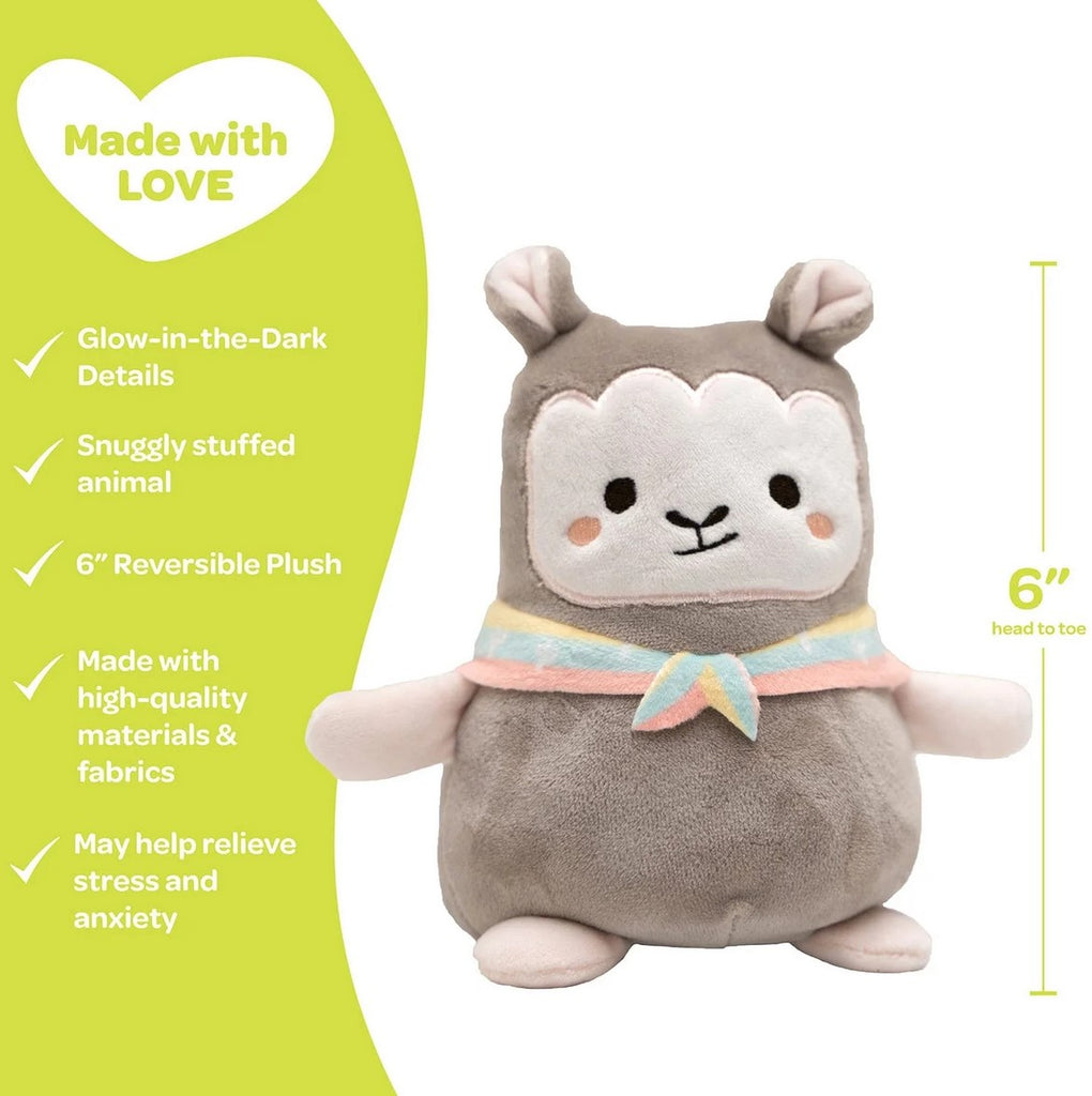 Snuggle & Glow Reversable Pal Llama-6" Doll