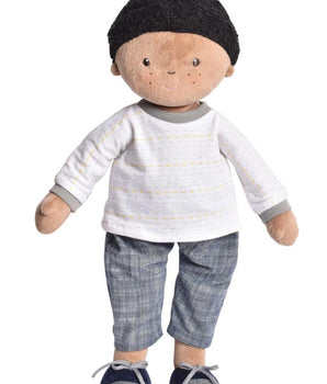 Jayden- Dark Skin Boy, Natural, Sustainable, Ethical, Handmade, 42cm