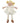 Linen Collection: Priscy - Blonde Hair Doll with White Linen Dress