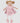 Linen Collection: Amelia - Light Brown Hair Doll with Pink Linen Dress