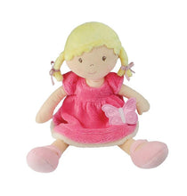 Load image into Gallery viewer, BUTTERFLY KIDS  RIA: 35CM BLOND HAIR/PINK &amp; WHITE DRESS