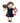 Ruby - Dark Brown Hair & Dark Blue Dress, Organic (GOTS)