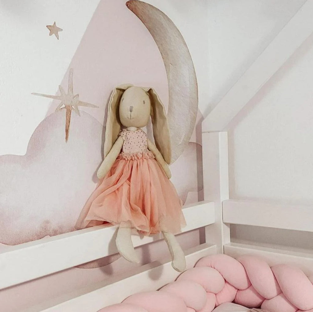 Marcella the Bunny, Organic (GOTS) Doll, Ballerina\Pink Dress