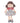 ORGANIC (GOTS) ROSE DOLL 32CM