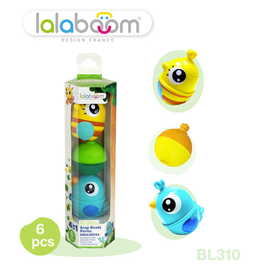 Lalaboom Animals (Bee and Bird, Brown\Blue, TUBE packaging)
