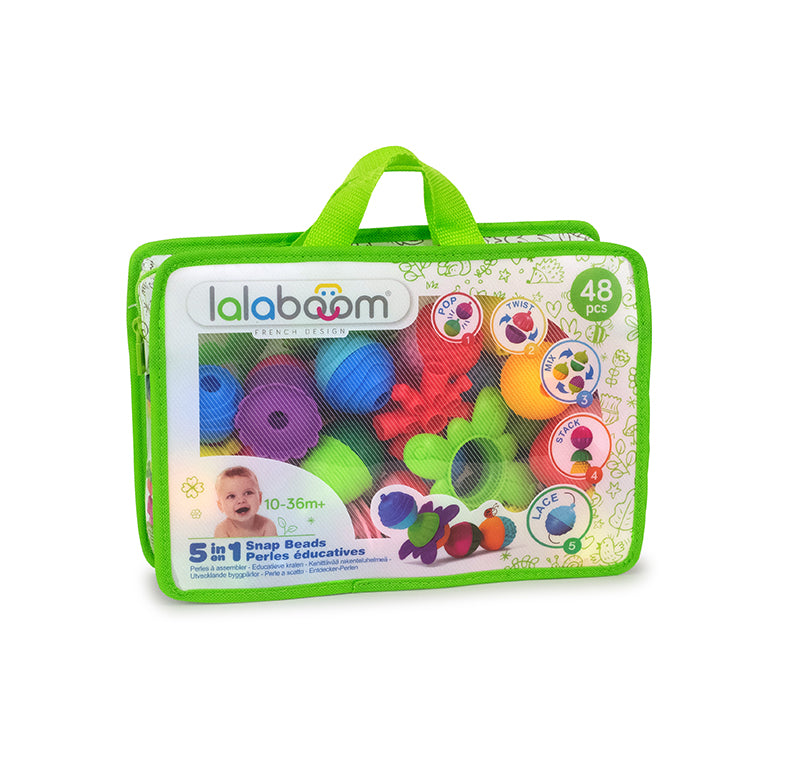Lalaboom 48 (48pcs and acccessories in a zipper bag carry case)