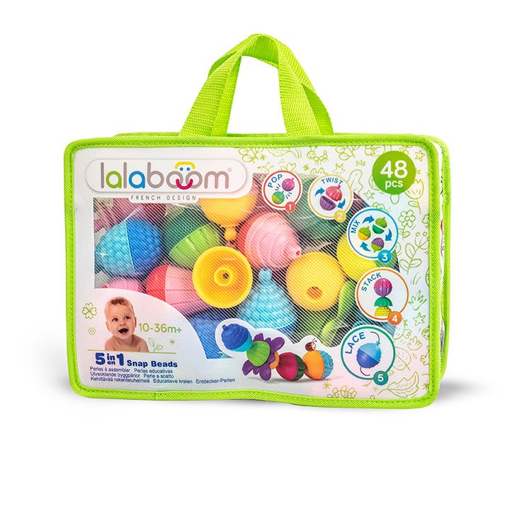 Lalaboom 48 (48pcs and acccessories in a zipper bag carry case)