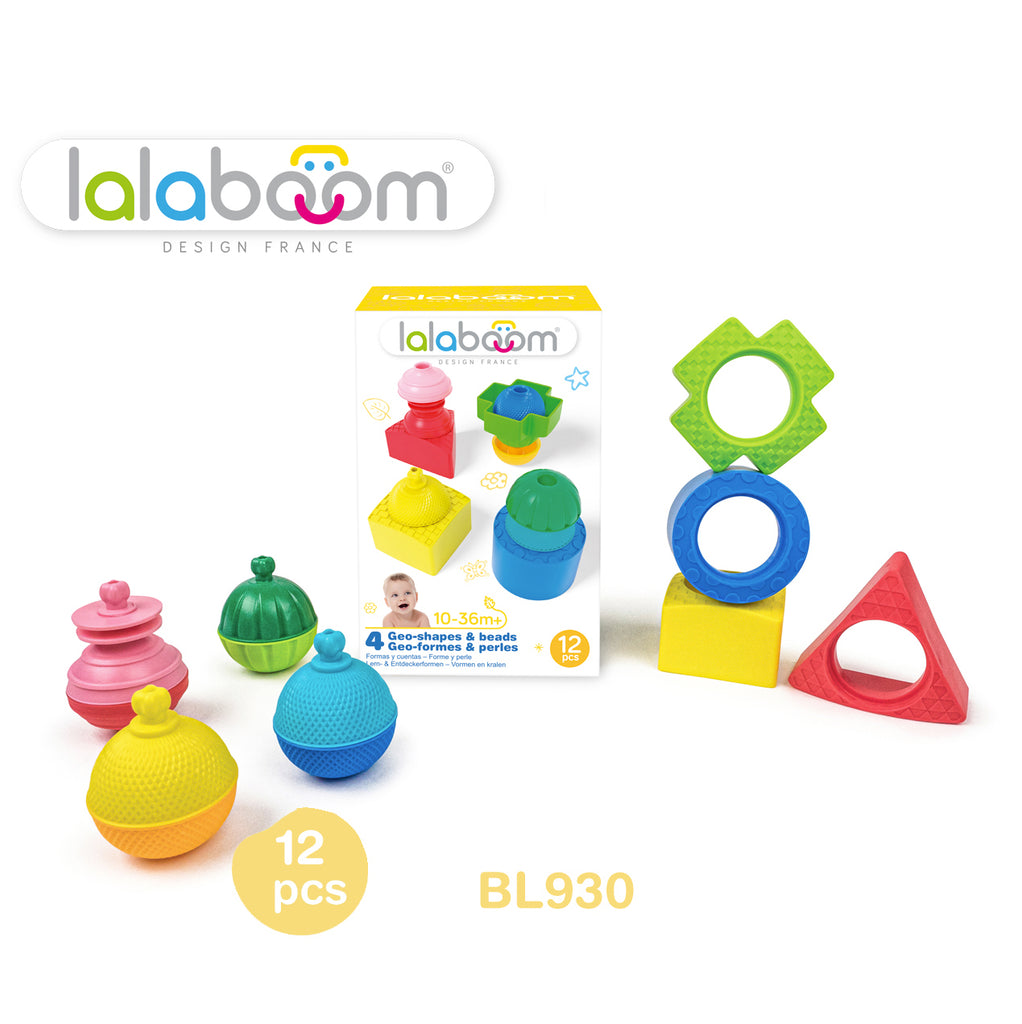Lalaboom Shapes (4 Shapes & 8pc Beads)