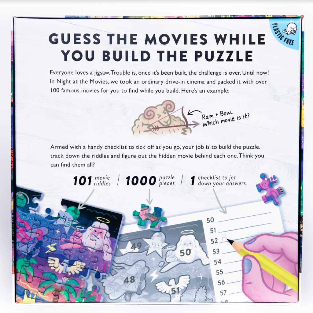 Night at the Movies Puzzle\Game, 1000pcs