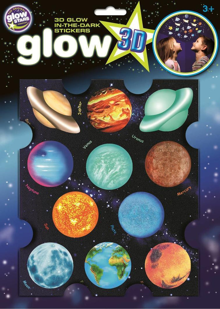 GLOW 3D LARGE PLANETS