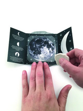 Load image into Gallery viewer, HOWL GLOW  10CM TIN  UV GLOW AND MOON PHASE SLIDER CARDS