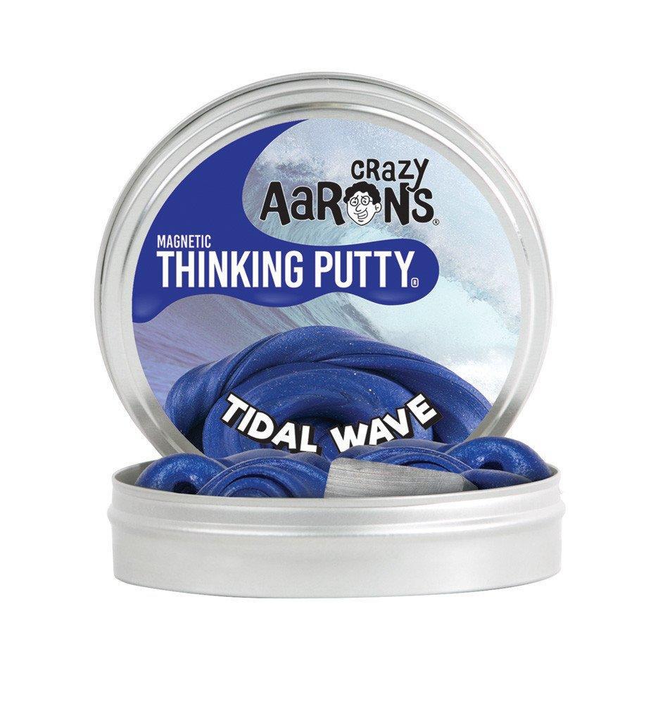 TIDAL WAVE SUPER MAGNETIC PUTTY 10CM TIN  INCLUDES MAGNET