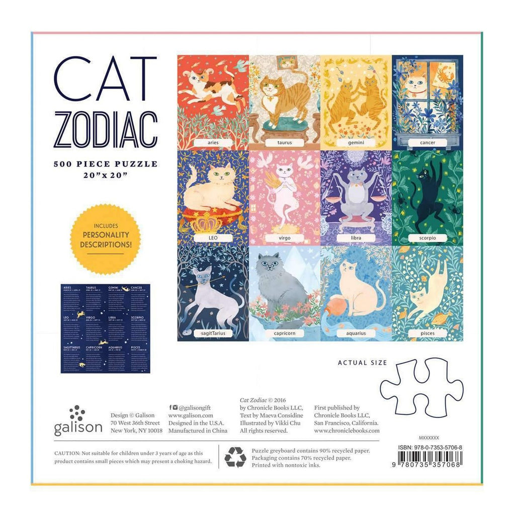 Cat Zodiac 500pc Puzzle