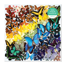 Load image into Gallery viewer, RAINBOW BUTTERFLIES 500 PIECE PUZZLE