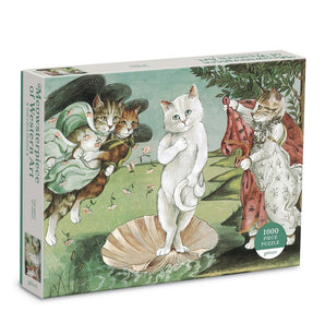 Birth of Venus Meowsterpiece of Western Art, 1000pc Puzzle