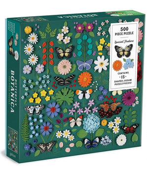 Butterfly Botanica 500 Piece Puzzle with Shaped Pieces
