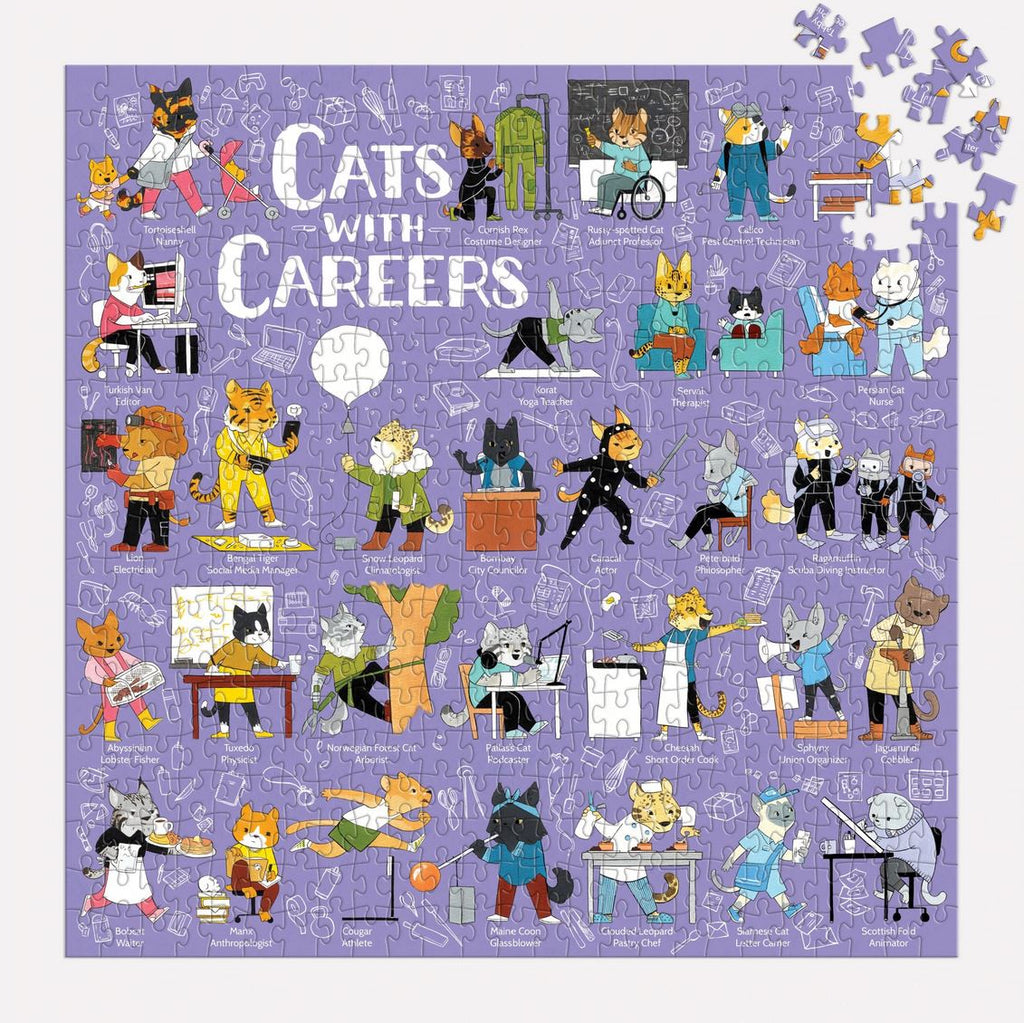 Cats with Careers 500 Piece Puzzle