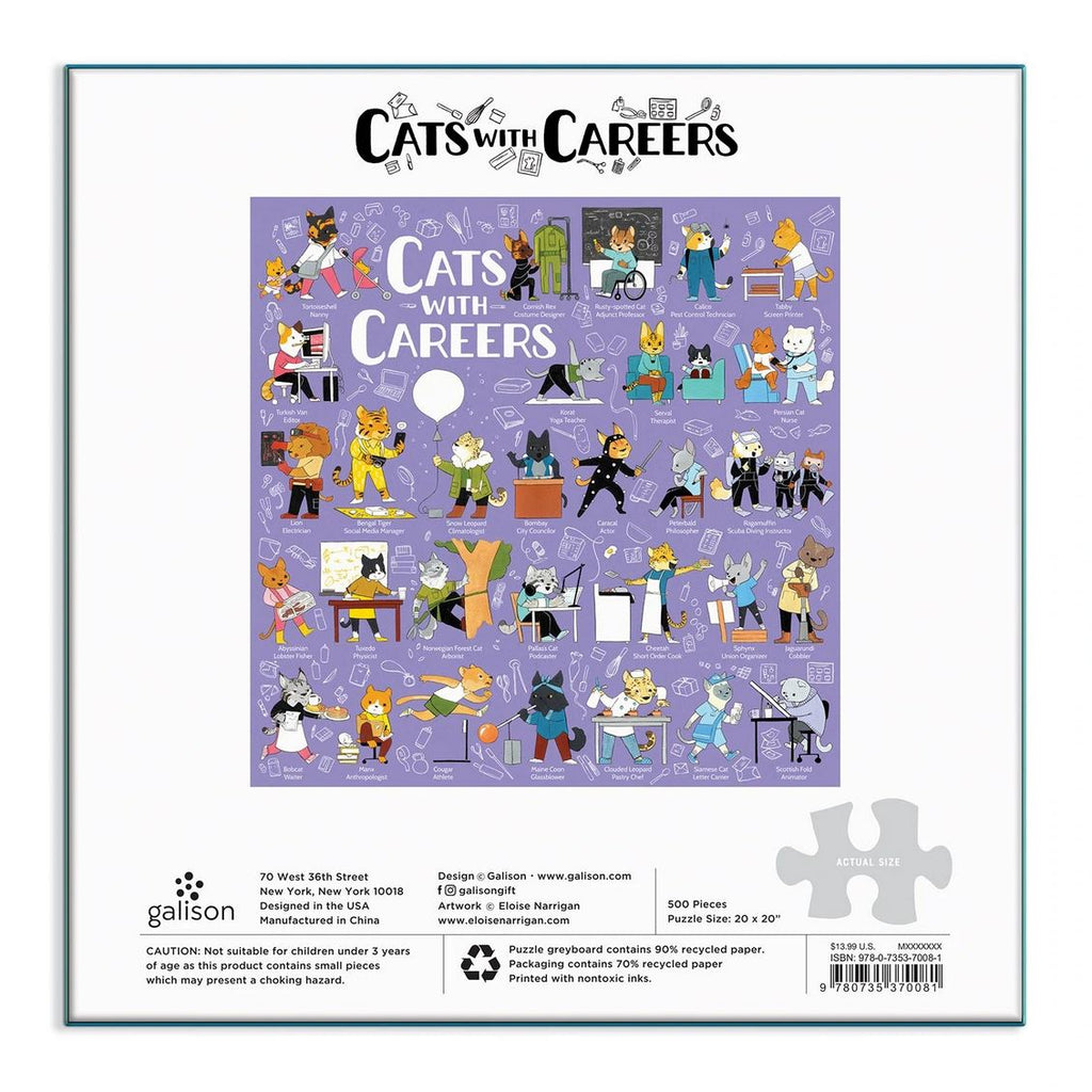 Cats with Careers 500 Piece Puzzle