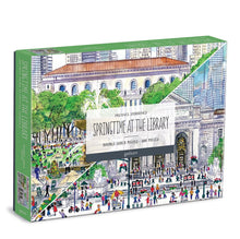 Load image into Gallery viewer, Michael Storrings Springtime at the Library 500 Piece Double-Sided Puzzle