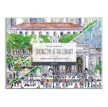 Load image into Gallery viewer, Michael Storrings Springtime at the Library 500 Piece Double-Sided Puzzle