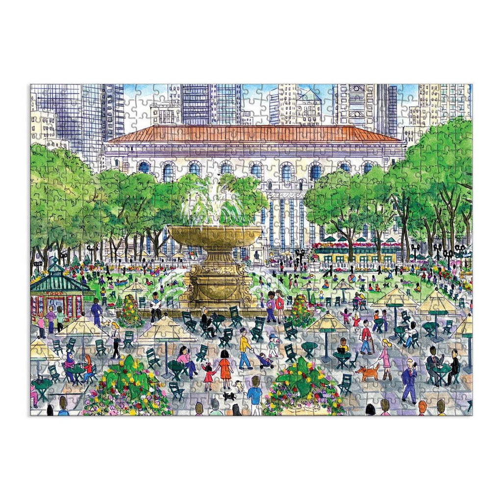 Michael Storrings Springtime at the Library 500 Piece Double-Sided Puzzle