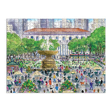 Load image into Gallery viewer, Michael Storrings Springtime at the Library 500 Piece Double-Sided Puzzle