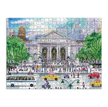 Load image into Gallery viewer, Michael Storrings Springtime at the Library 500 Piece Double-Sided Puzzle