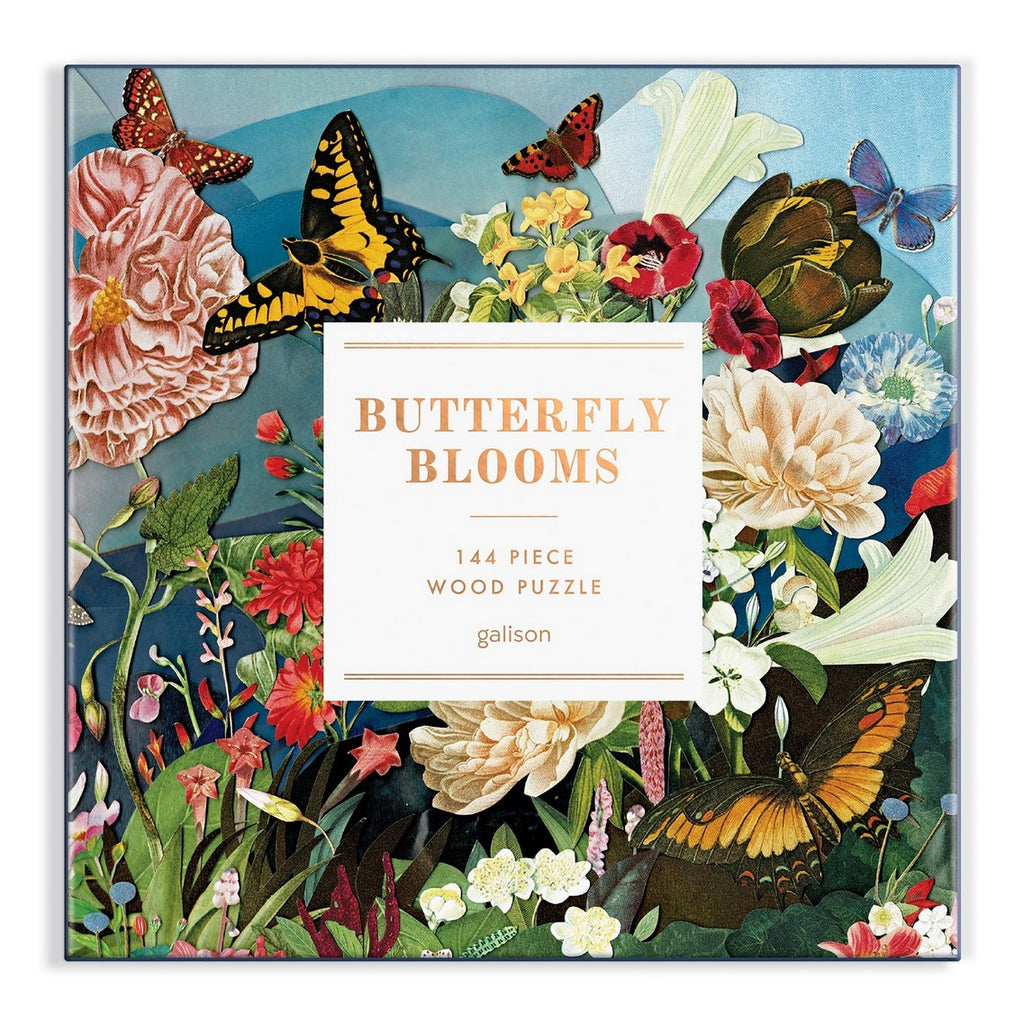 Wood Puzzle - Butterfly Blooms 144 Piece Wood Puzzle